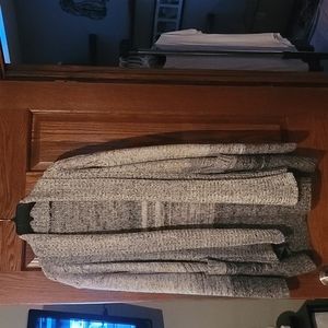 Long gray cardigan. Soft! Thick. Warm!